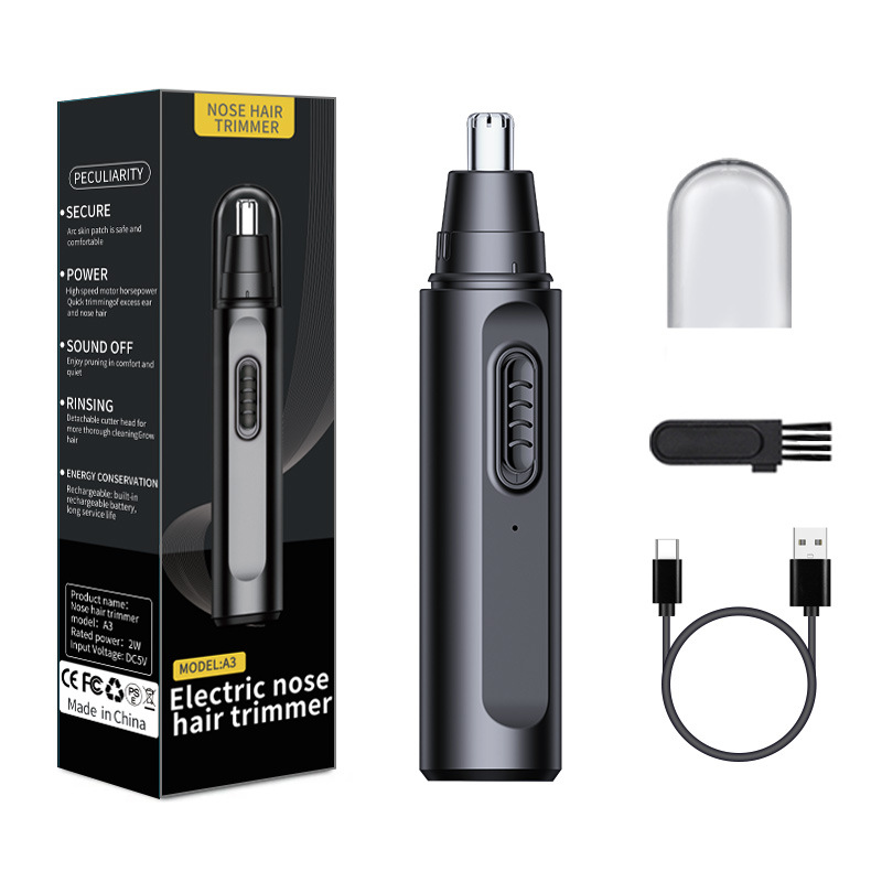 Electric Shaver Rotary - Nasenhaarschneider für Männer, elektrischer Nasentrimmer, wiederaufladbarer