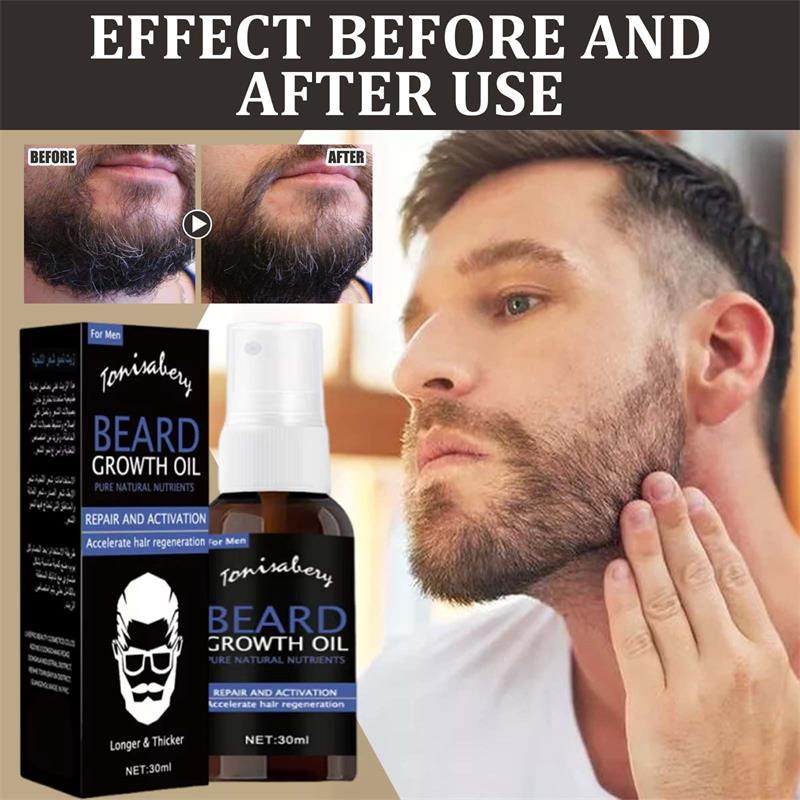 Beard Oil - Bartwuchsöl Bartwachs-Balsam Haarausfall-Produkte Leave-In Conditioner für