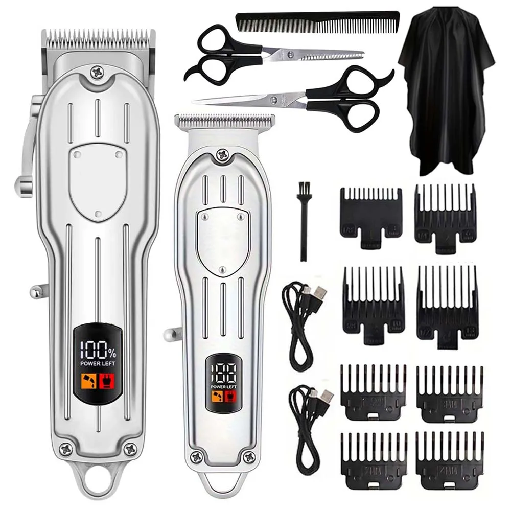 Grooming Kit - Elektrischer Haarschneider mit Digitalanzeige Multifunktionaler Haarschneider