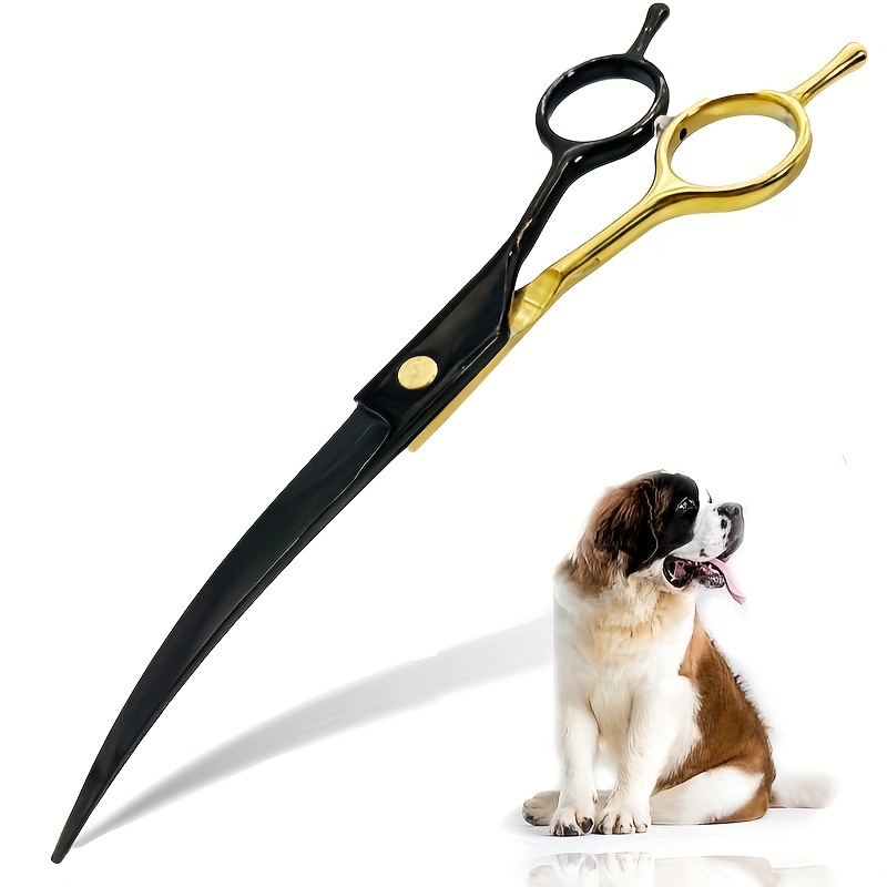 Grooming Scissors - Gebogene Hundepflegeschere, Professionelle Gebogene Haustierschere, Hundeschere,