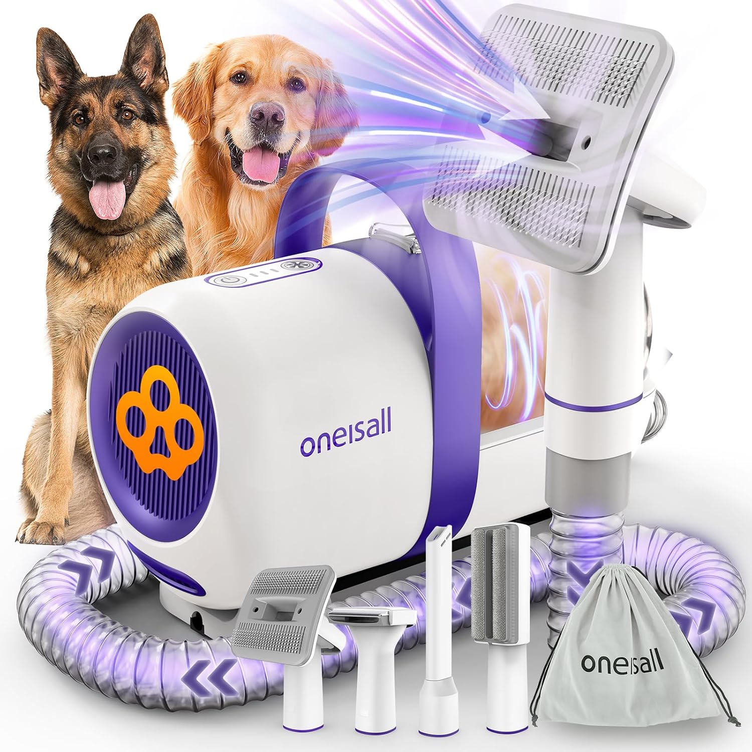 oneisall Hundehaar-Vakuumbürst – Grooming Kit Bewertung und Preis