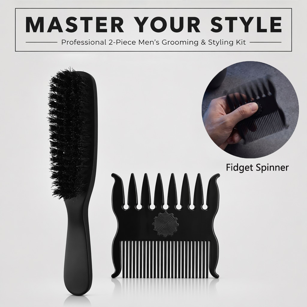 1/2-teiliges Set Frisurenkamm  – Men'S Grooming Hairstyles Bewertung und Preis