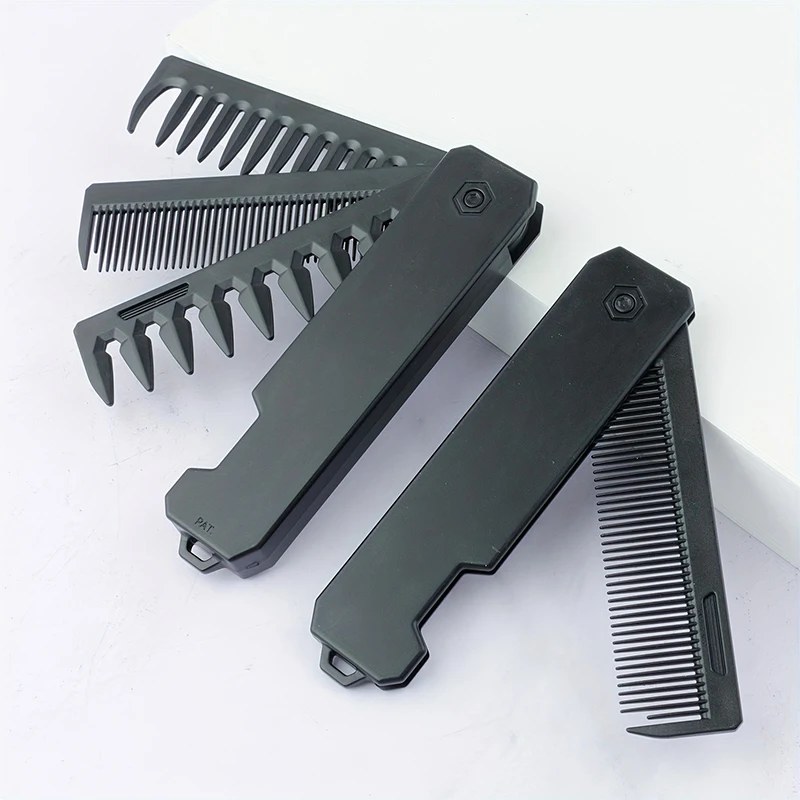 3-in-1 faltbarer Bartkamm für  – Mens Grooming Travel Kit Bewertung und Preis