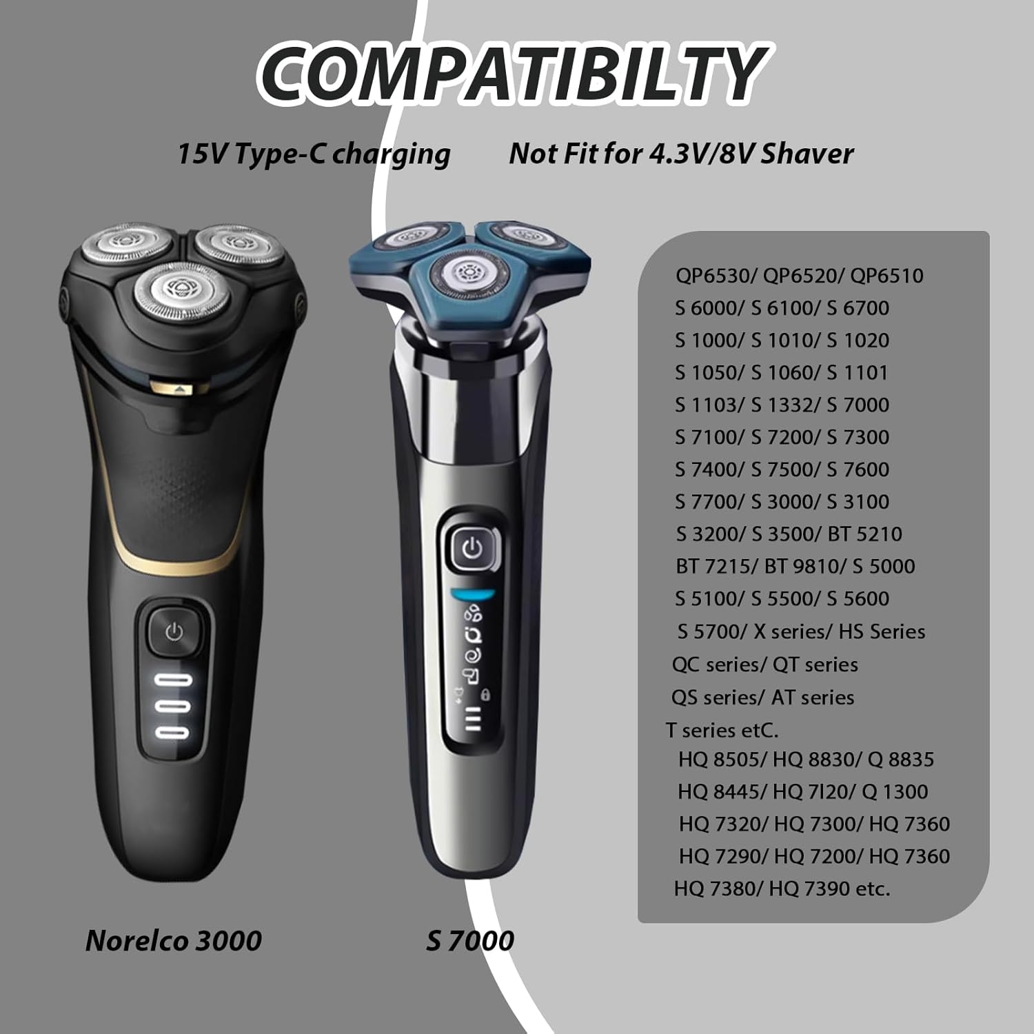 15V HQ8505 Typ-C Rasierer-Adap – Electric Razor Bewertung und Preis