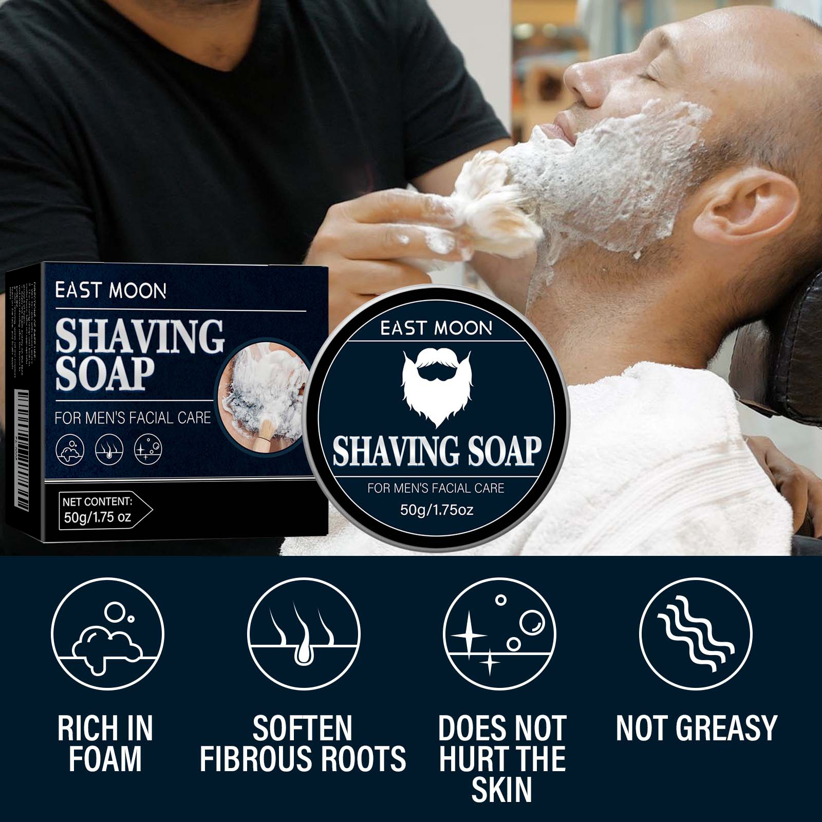 EAST MOON Herren-Rasierseife f – Shaving Cream Bewertung und Preis